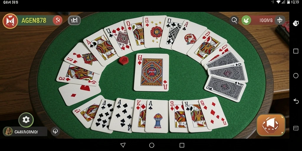 Tampilan menawan gameplay Gaple di AGEN878.