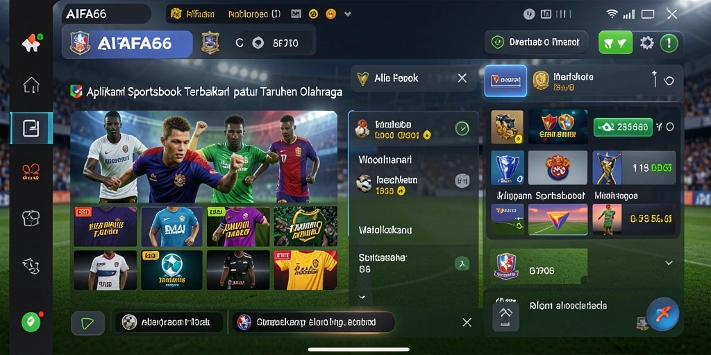 Tampilan utama AIFA66 dengan pilihan taruhan olahraga yang beragam.