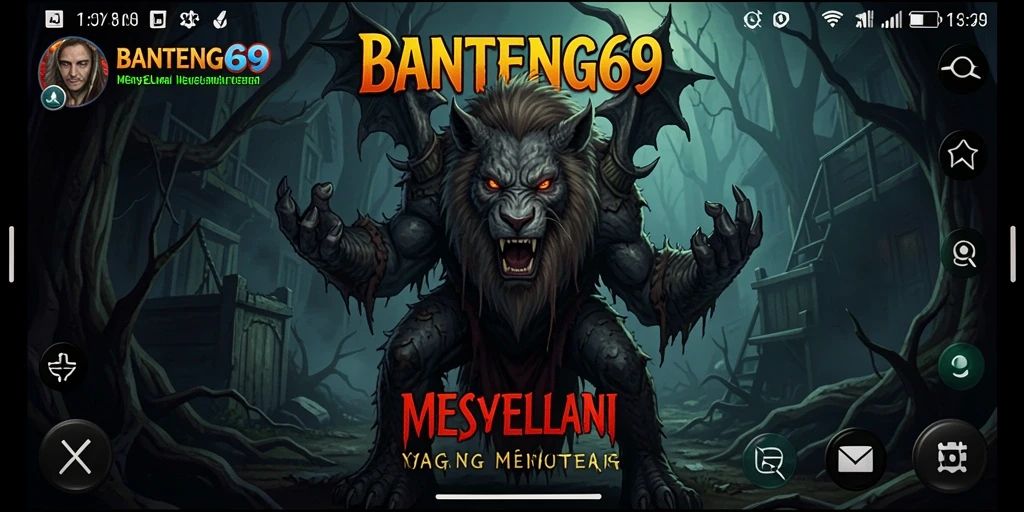 Screenshot gameplay BANTENG69 menampilkan momen menegangkan saat menjalani pengalaman Horror.