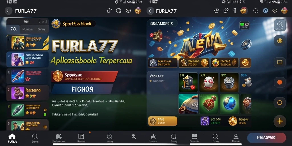 Screenshot utama FURLA77 menampilkan antarmuka taruhan olahraga yang dinamis.