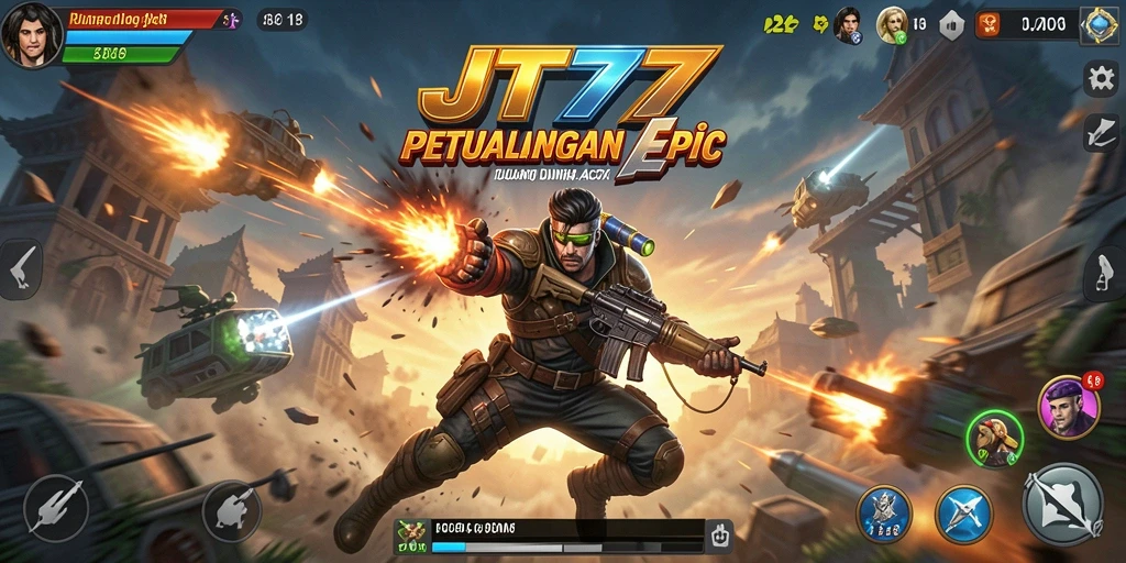 Tampilan gameplay JT777 yang mendebarkan dan penuh aksi.