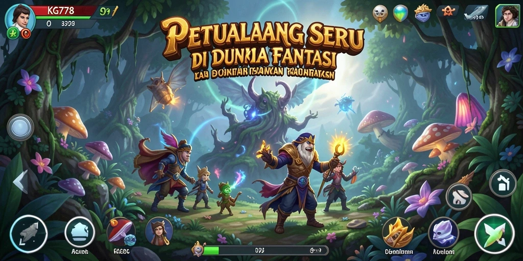 Screenshot menampilkan aksi seru dalam petualangan di KG778.