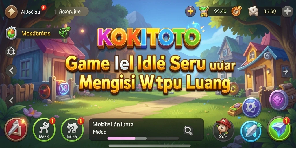 Tampilan gameplay KOKITOTO yang santai dan mengasyikkan.