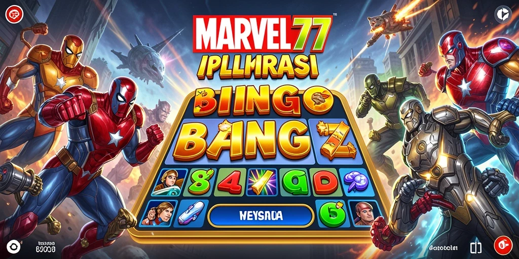 Tampilan gameplay seru di MARVEL77 dengan suasana Bingo yang mengasyikkan.