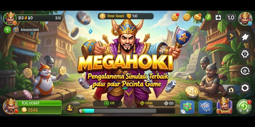 Tangkapan layar menampilkan gameplay interaktif dari MEGAHOKI.