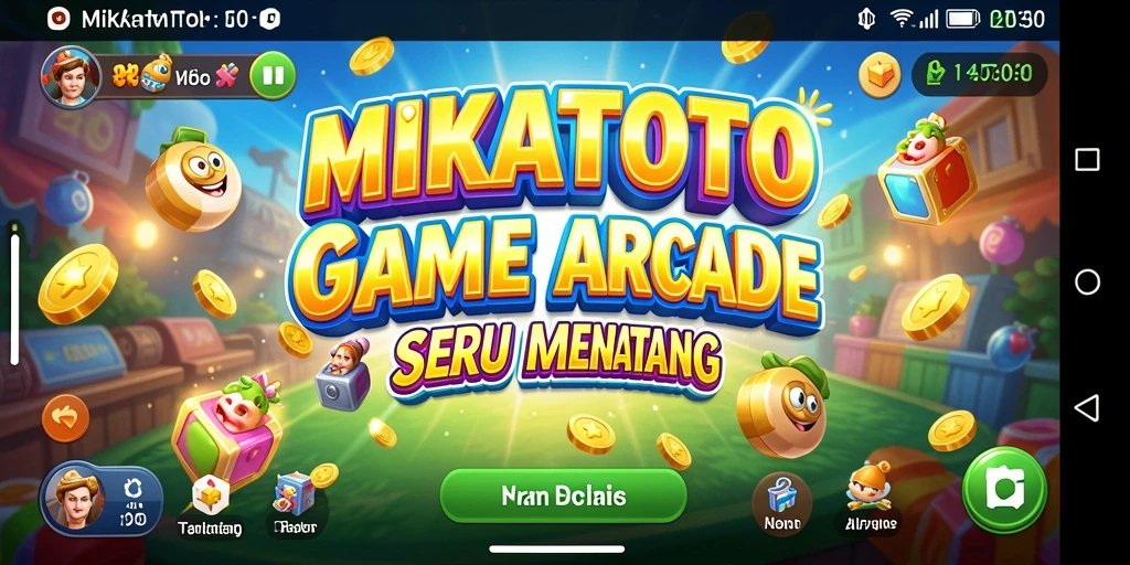 Tampilan gameplay seru dan penuh aksi di MIKATOTO