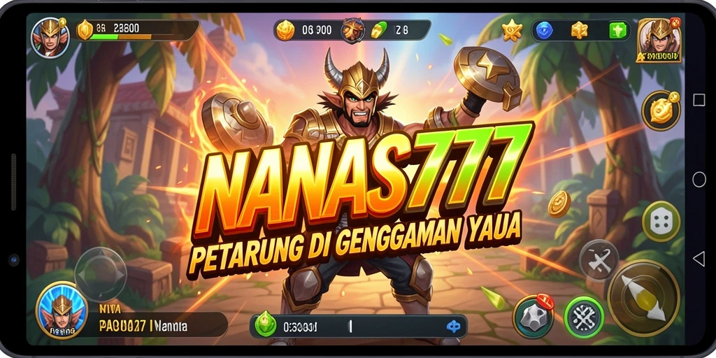 Screenshot utama NANAS777 menampilkan aksi pertarungan yang menegangkan.