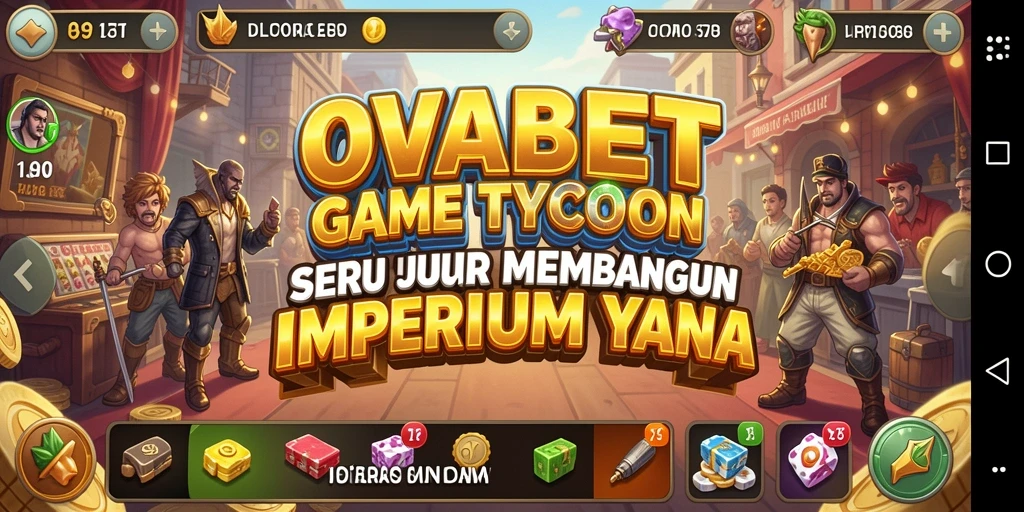 Tampilan gameplay OVABET yang menampilkan peluang bisnis yang menarik.