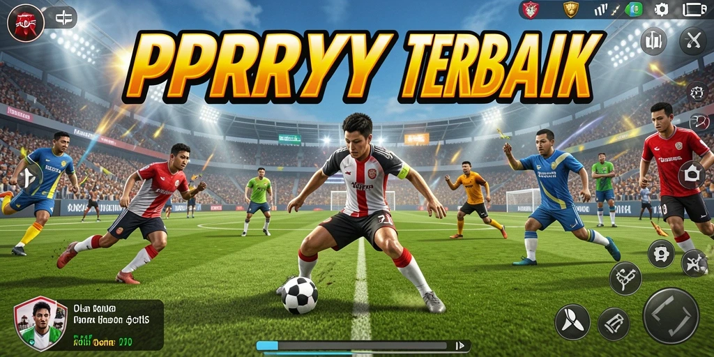 Screenshot utama PPRRYY menampilkan aksi permainan olahraga yang seru.