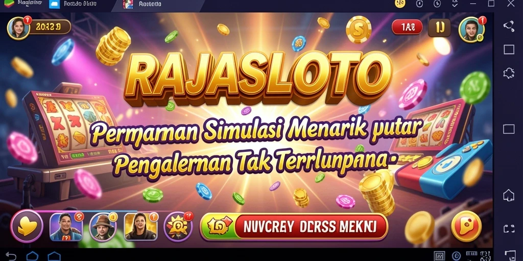 Tampilan gameplay menarik dari RAJASLOTO yang menjanjikan keseruan.