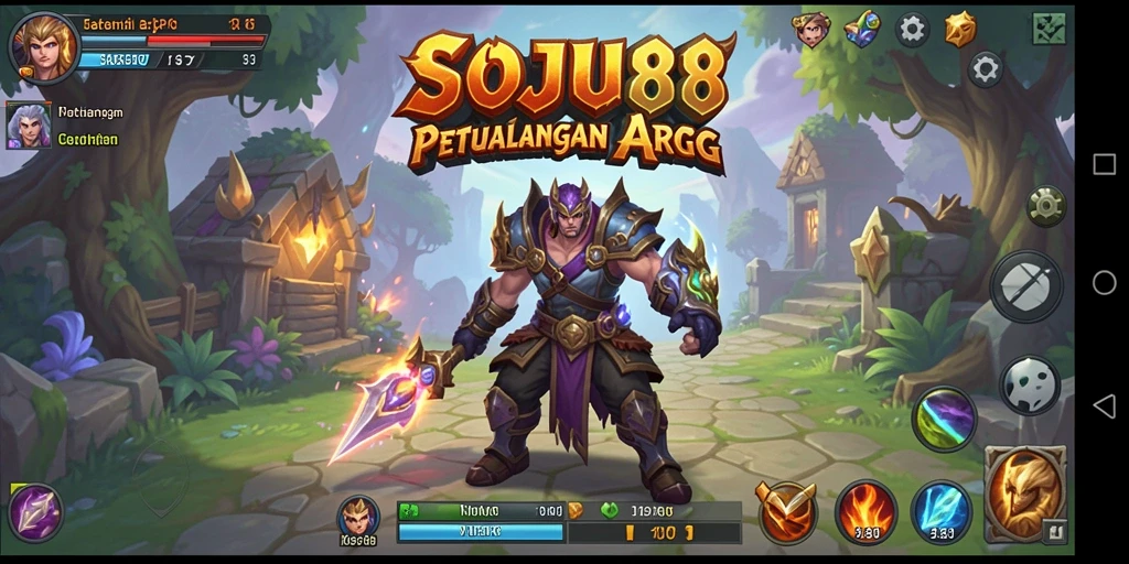 Screenshot menampilkan aksi seru dalam gameplay ARPG SOJU88.