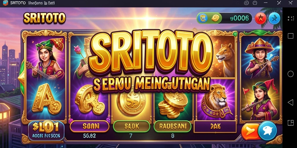 Screenshot gameplay SRITOTO yang menampilkan pengalaman Slot seru.