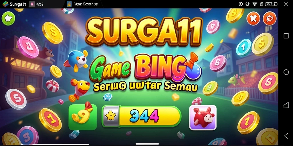 Tampilan gameplay seru Bingo di SURGA11 yang menampilkan keseruan pemenang.