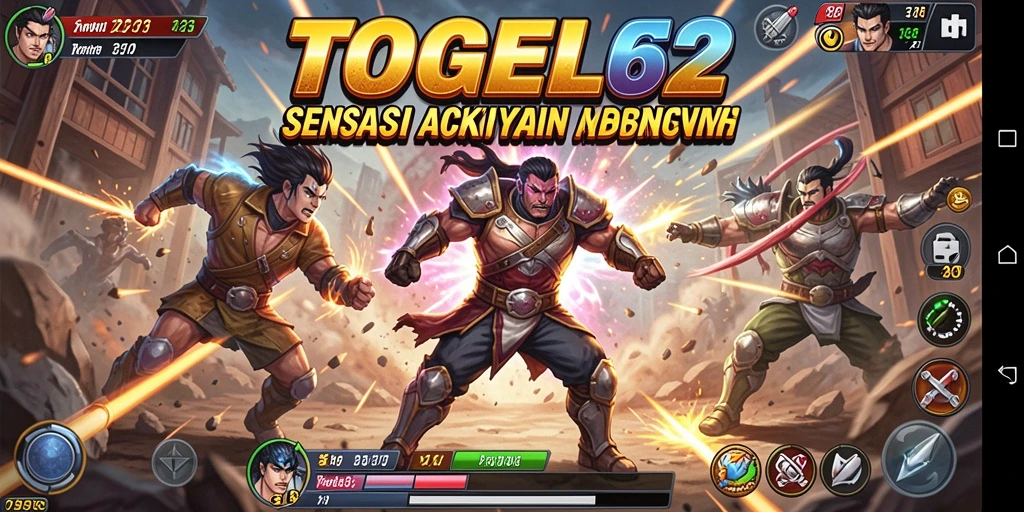 Screenshot menunjukkan aksi mendebarkan di TOGEL62.