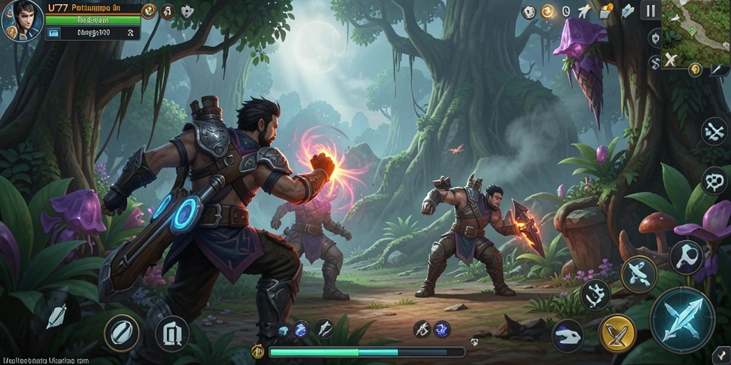 Tampilan gameplay UT77 yang epik dalam petualangan menegangkan.